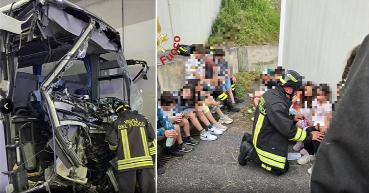 Scontro tra camion e bus con scolaresca: morta maestra, gravi gli autisti