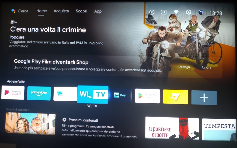 Wltv sintonizzato sugli apparecchi televisivi Samsung