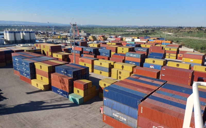 Porto di Augusta, incrementa il traffico container