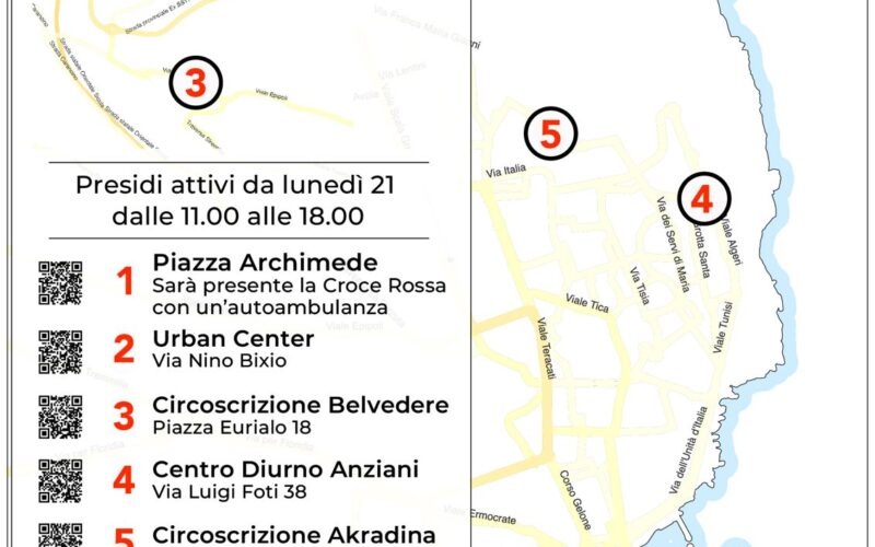 Siracusa – Contro il caldo un rifugio climatico anche a Cassibile, in città sono in tutto sei