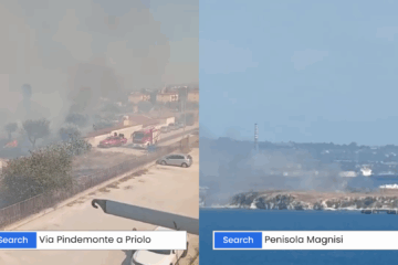 Incendio in via Pindemonte a Priolo (VIDEO)