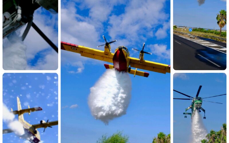 Catania, incendio di sterpaglie lambisce l’aeroporto